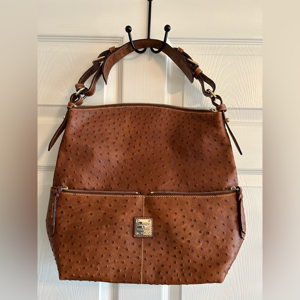Dooney & Bourke Ostrich Leather Shoulder Bag